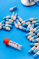 Concept image of Covid-19 coronavirus vaccine 