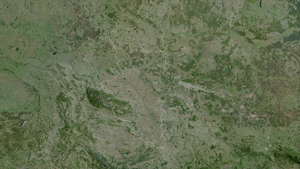 Sachsen-Anhalt, Germany - outlined. Satellite