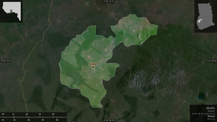Ahafo, Ghana - composition. Satellite