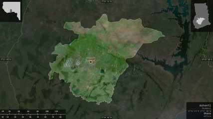 Ashanti, Ghana - composition. Satellite