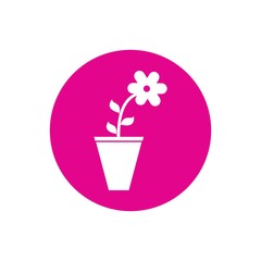 Flower vase logo