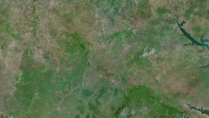 Bono, Ghana - outlined. Satellite