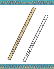 Arabic traditional instrument Ney.