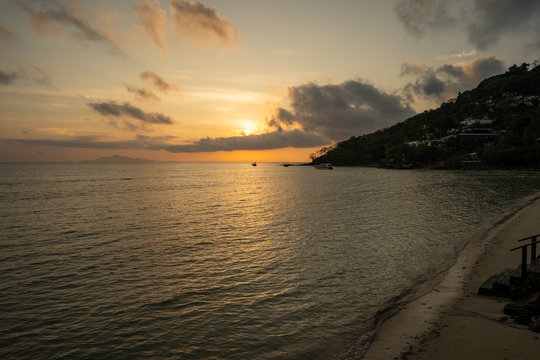 Sunset Scape At The Sea. 