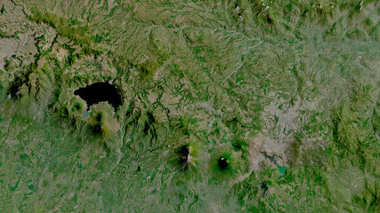 Chimaltenango, Guatemala - outlined. Satellite