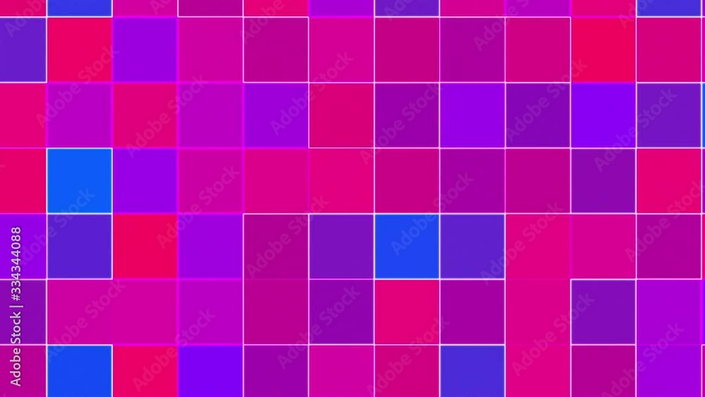 Aufkleber colored mosaic background, computer generated. surface of multi-colored blocks. 3d rendering of dyna