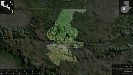 Quiché, Guatemala - composition. Satellite