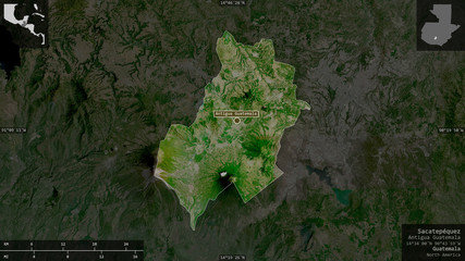 Sacatepéquez, Guatemala - composition. Satellite