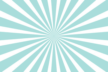Blue Sunburst Pattern Background. Rays. Radial. Abstract. Retro. Vintage. - 334347221