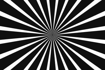 White and black ray burst style background