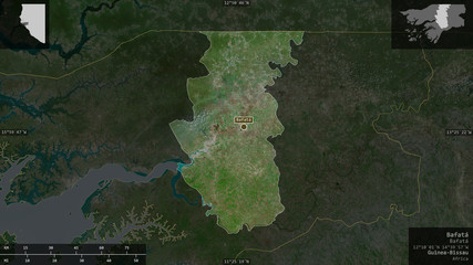 Bafatá, Guinea-Bissau - composition. Satellite