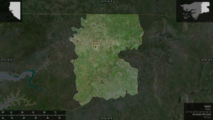 Gabú, Guinea-Bissau - composition. Satellite
