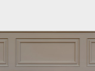 Interior walls with copy space.Walls with mouldings