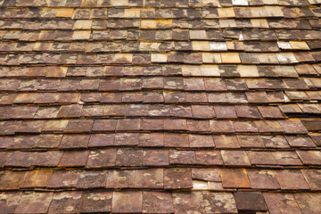 Old Roof tiles  texture. Abstract background