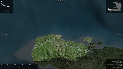 Grand'Anse, Haiti - composition. Satellite