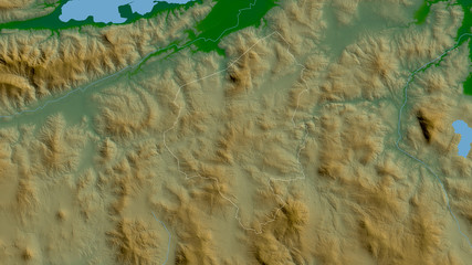 Copán, Honduras - outlined. Physical