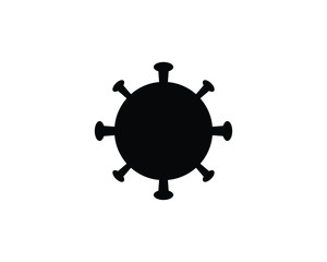 Covid 19 corona virus logo illustration.