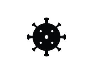 Covid 19 corona virus logo illustration.
