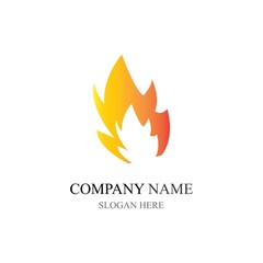 Fire flame vector illustration design template