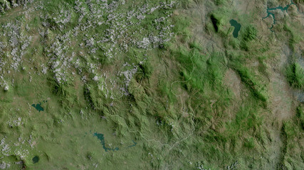 Lempira, Honduras - outlined. Satellite