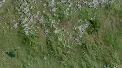 Ocotepeque, Honduras - outlined. Satellite