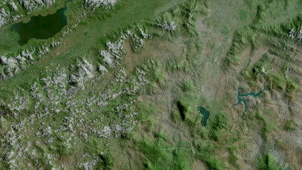Santa Bárbara, Honduras - outlined. Satellite