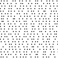 Random scattered dots, abstract black and white background. Seamless vector pattern. Black and white polka dot pattern. Celebration confetti background. Vector illustration