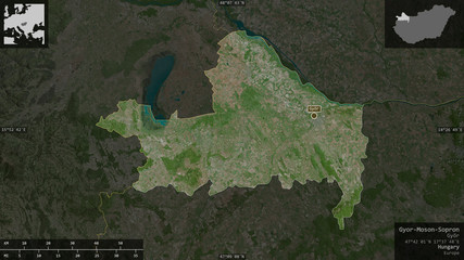 Gyor-Moson-Sopron, Hungary - composition. Satellite