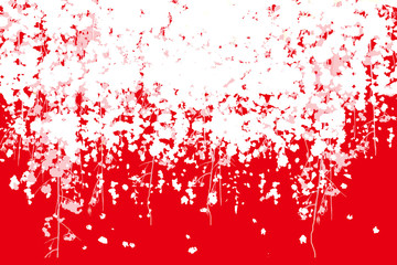 紅白のコンテンポラリーアート