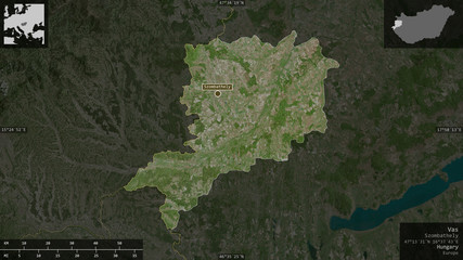 Vas, Hungary - composition. Satellite