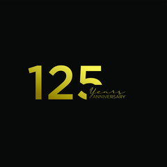 gold 125 logo icon design