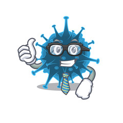 Moordecovirus Businessman cartoon character with glasses and tie