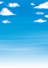 青空のアクリルぼかしベクター背景イラスト