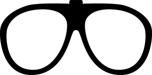 Eye glasses icon isolated symbol