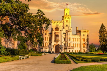Fototapeta premium Hluboka nad Vltavou Castle in Czech Republic