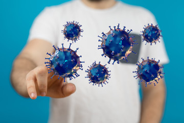 Corona Virus Healthcare Concept. Coronavirus protection Pandemic Sars Fever.