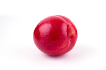 Obraz premium Plums, on a white background, isolated