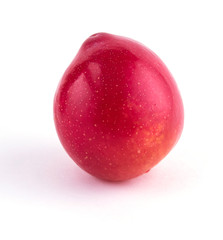 Plums, on a white background, isolated