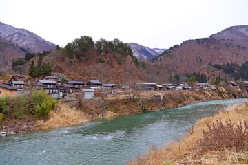 Historical village of Shirakawa-go. Shirakawa-go listed as one of Japan s UNESCO World Heritage Sites located in Gifu Prefecture, Japan.