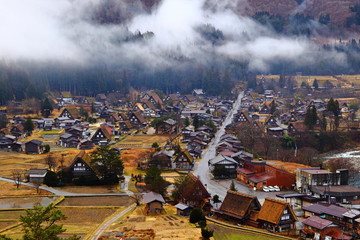 Historical village of Shirakawa-go. Shirakawa-go listed as one of Japan s UNESCO World Heritage Sites located in Gifu Prefecture, Japan.
