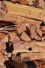 Are Plane Of firewood In Kururi Japan