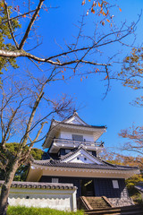 Fototapeta premium Japan - Chiba prefecture - Kururi 2013 : view of Kururi Castle At Afternoon