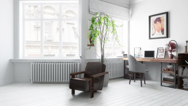 Refurbisher Old Building Apartment in Planning - loopable 3d visualization