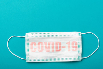 Obraz premium Surgical Face Mask. Personal Protection from Coronavirus Covid-19 Infection