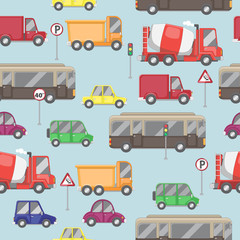 Seamless vehicle and traffic background