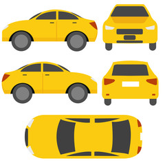 car all perspective vector illustration 