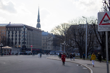 streets and architecture of old Riga