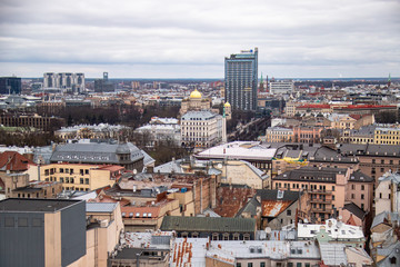 Fototapeta na wymiar old Riga streets and architecture