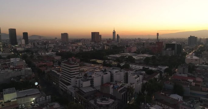 Ciudad de Mexico, Drone View Amanecer