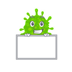 Smiley flaviviridae cartoon character style bring board
